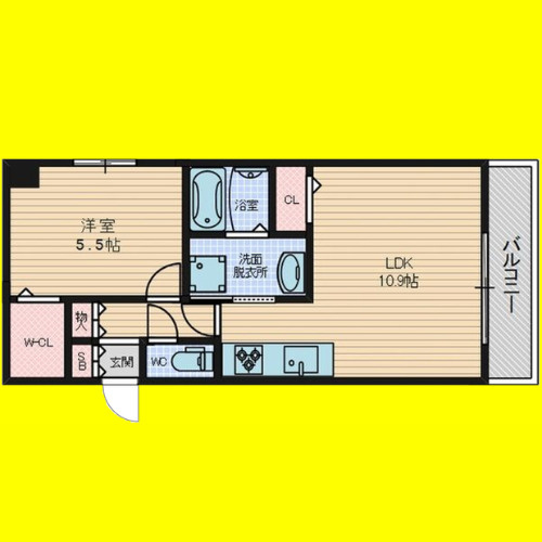 アマービレ中島　名古屋市賃貸　仲介手数料無料の間取り