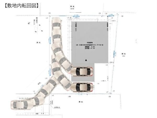 里Ｓ棟　新築のその他|敷地内転回図
