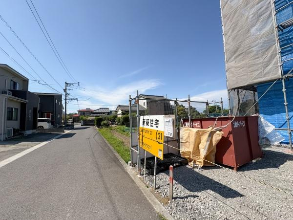 里Ｓ棟　新築の前面道路含む現地写真|前面道路含む現地