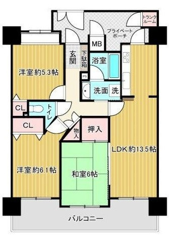 フローレンス井口台の間取り