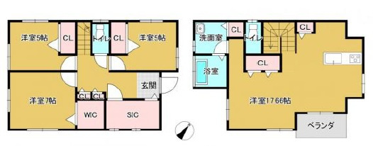 千葉市若葉区若松台1丁目の間取り