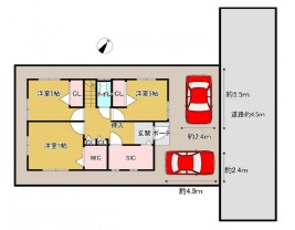 千葉市若葉区若松台1丁目の区画図