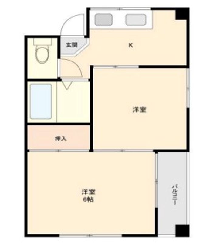 瀬崎ハイツの間取り|間取りです。