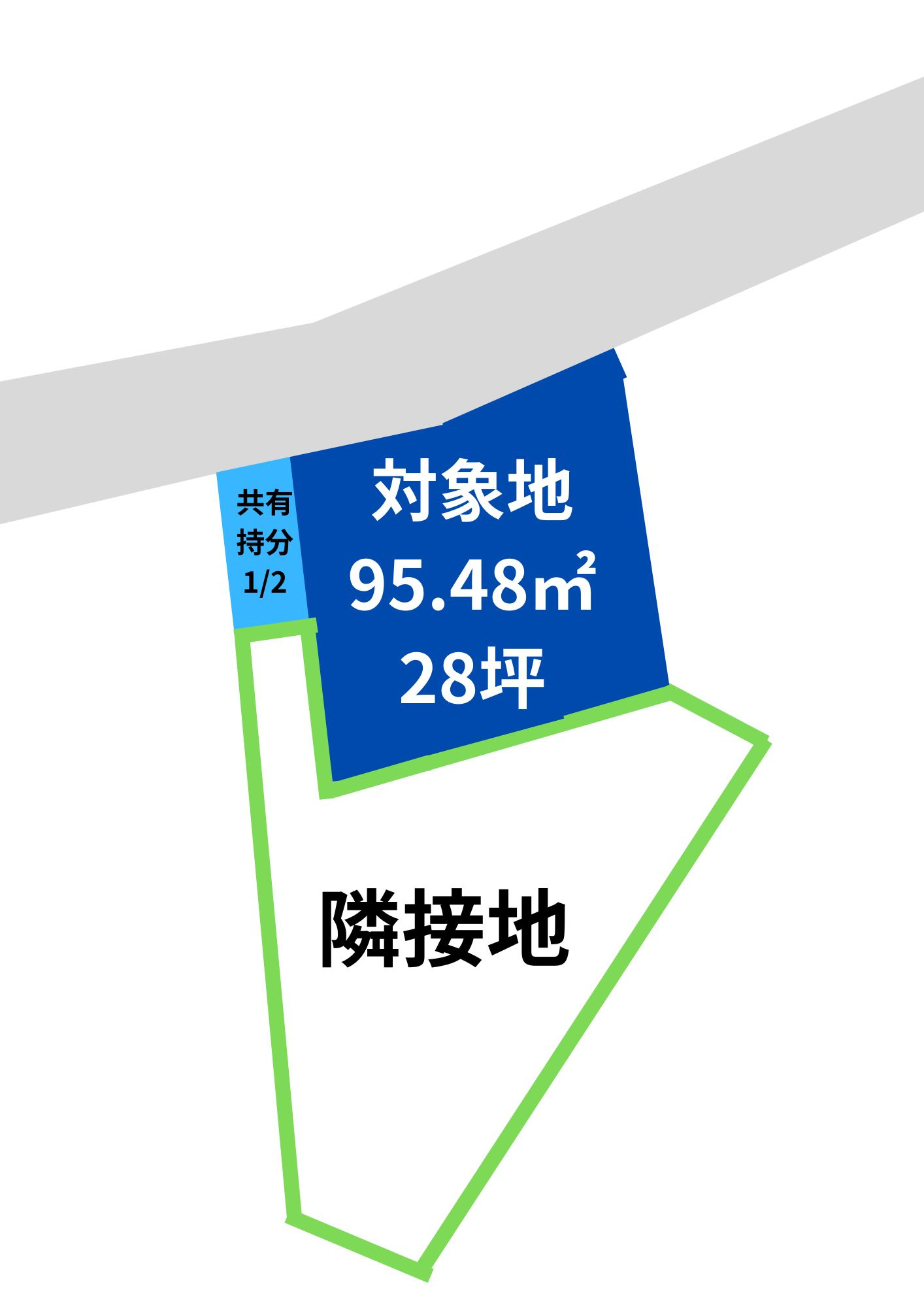 高崎市高砂町土地　A区画の区画図