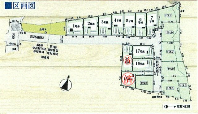 羽村市羽加美3丁目　新築戸建全15棟の区画図