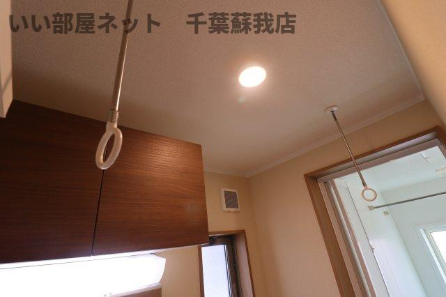 あすなろ市場町の内装|室内物干