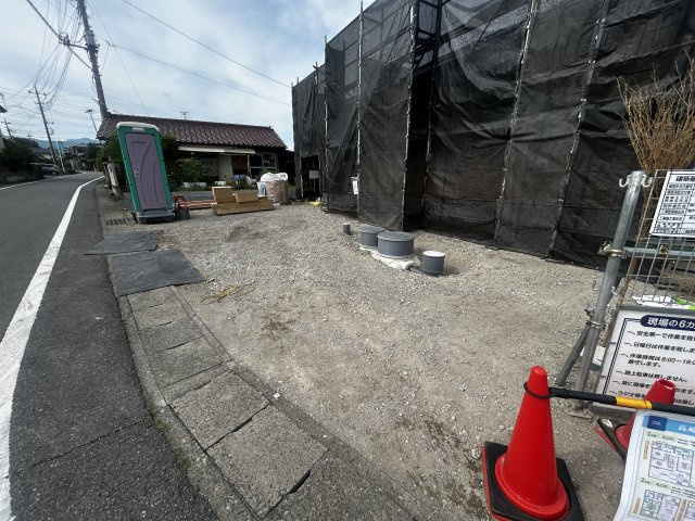 新築　高崎市足門町第9　クレイドルガーデン　1号棟の駐車場|現地写真　駐車スペースは並列2台分可能です！
