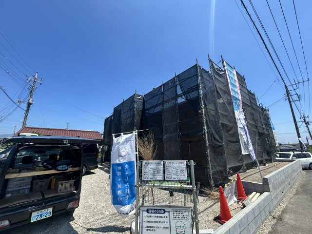 新築　高崎市足門町第9　クレイドルガーデン　1号棟の駐車場|現地写真　駐車スペースは並列2台分可能です！
