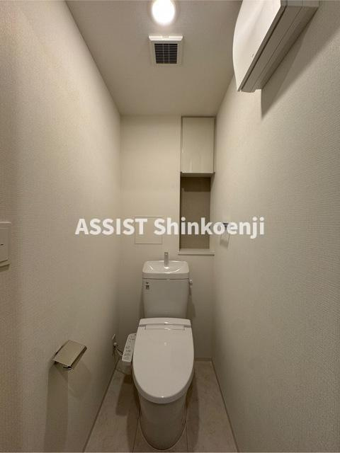 中野区中野３丁目の賃貸マンションのトイレ