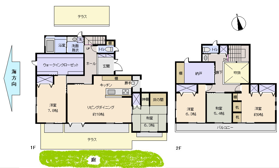 下田市　須崎 の間取り