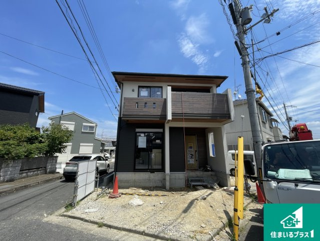 木津川市木津南後背　第5期　新築一戸建ての外観|周辺は落ち着いた街並みの住宅地！子育てがしやすい住環境です！まだ未完成ですが、現地でしかわからない事もございます。是非一度ご覧ください。
