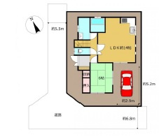 千葉市稲毛区園生町の区画図