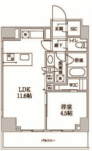 【間取り】 | レジディア中延Ⅱ