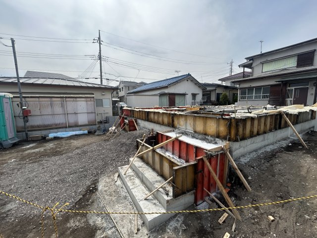 新築　高崎市足門町第9　クレイドルガーデン　2号棟の外観|現地写真　2026年7月完成予定！類似物件のご内覧等、お気軽にお問合せください♪　							
　							
