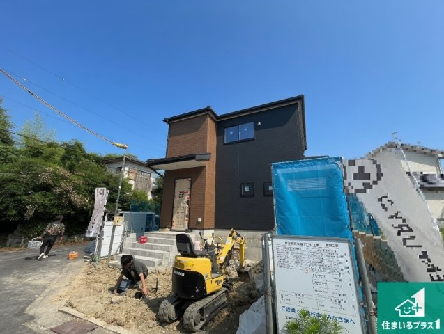 草津市西矢倉　新築一戸建ての外観|現在建築中！落ち着いた街並みで新生活を始めることが出来そう！周辺の物件も併せてご紹介させて頂きます！