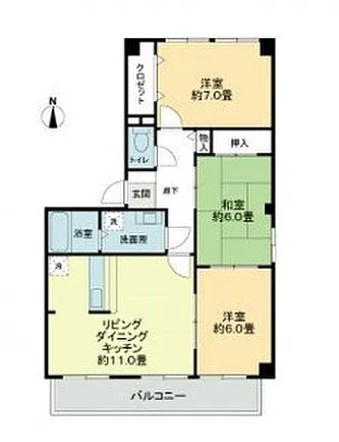 フォブールサウスの間取り