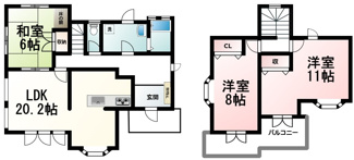 【間取り】 | 苗鹿２丁目