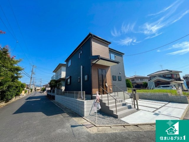 草津市西矢倉　新築一戸建ての外観|お客様に長く安心して住んでいだだける事にこだわった家づくり！住んでからのアフターサービスにもしっかりと取り組んでいます！