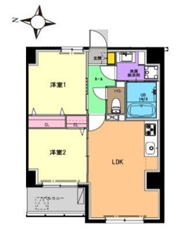 【間取り】 | ルヴェール多摩川