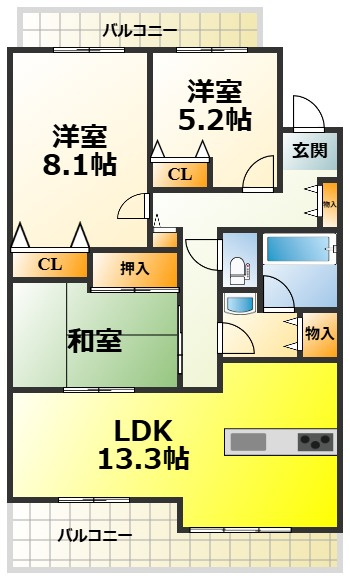 光明池アーバンライフの間取り