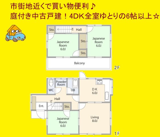 中古戸建の間取り