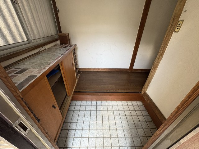 中古戸建の玄関