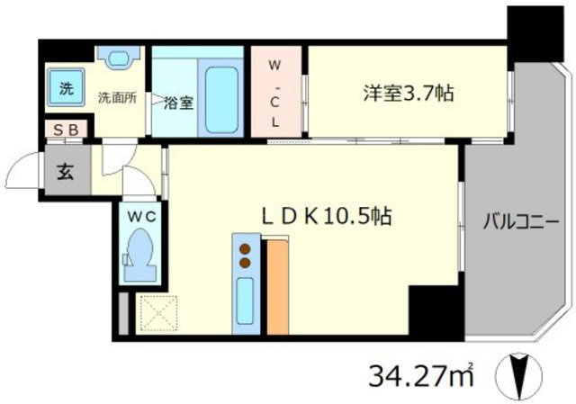 セレニテ本町グランデの間取り
