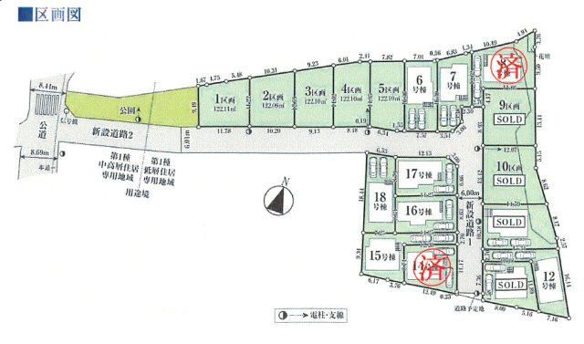羽村市羽加美3丁目　新築戸建全11棟の区画図