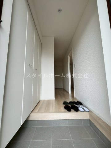 梅薮西町貸家の玄関