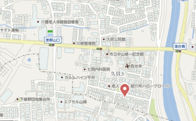 長岡京市久貝3丁目　新築戸建の地図
