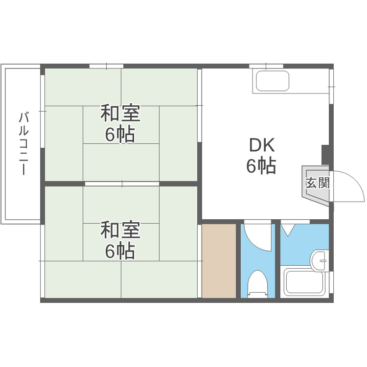 タウニー二日市の間取り