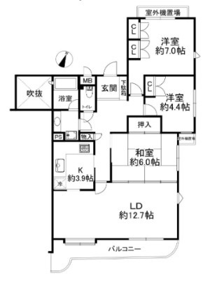 パークハイム住吉山手の間取り