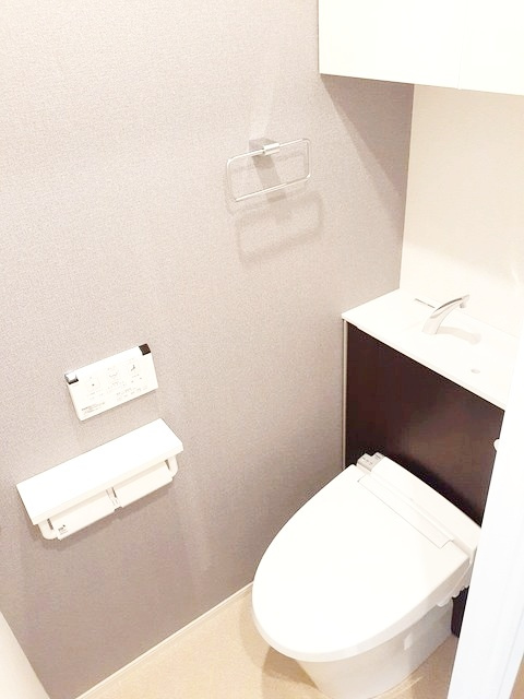 平塚市桃浜町のアパートのトイレ