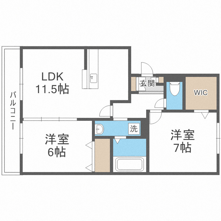 プレステージの間取り