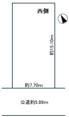 明石市松が丘5丁目　売土地の土地図