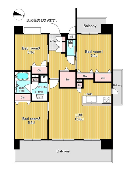【間取り】 | アメックス波多江駅前