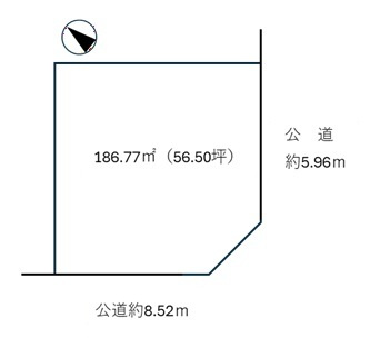 明石市松が丘5丁目　土地の土地図