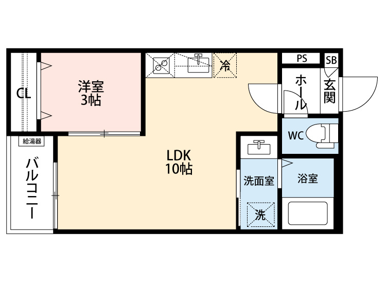 GRANDBLUEnagasuka Ⅱの間取り