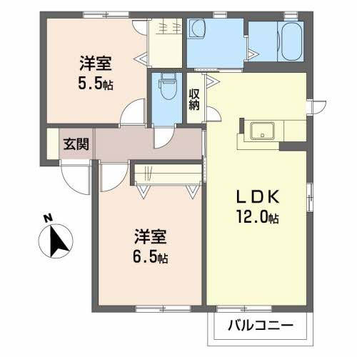 シャーメゾン・アーバンライフ B棟の間取り