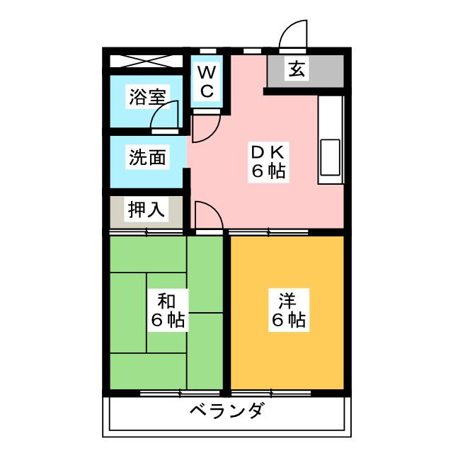 須崎ハイツの間取り