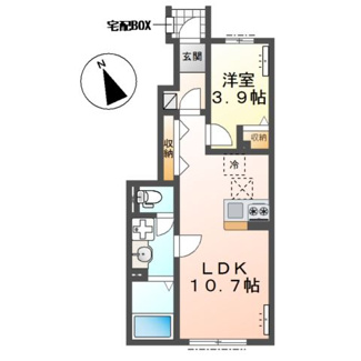 【間取り】 | 仮）牛久市田宮町新築アパート
