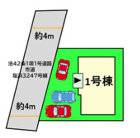 福岡市東区塩浜1丁目５期　１号棟の区画図