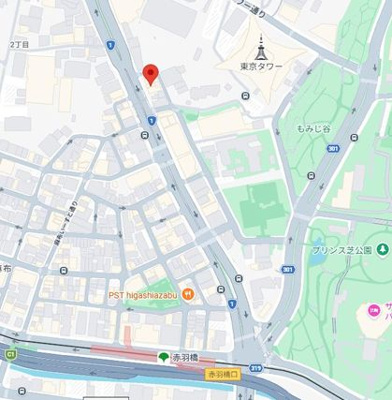 【地図】 | ＲＥＢ東麻布１丁目ビル