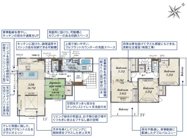 【区画図】 | 鴻巣市吹上本町2丁目　新築戸建　全2棟　1号棟