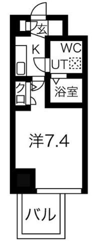ミュプレ北浜EASTの間取り
