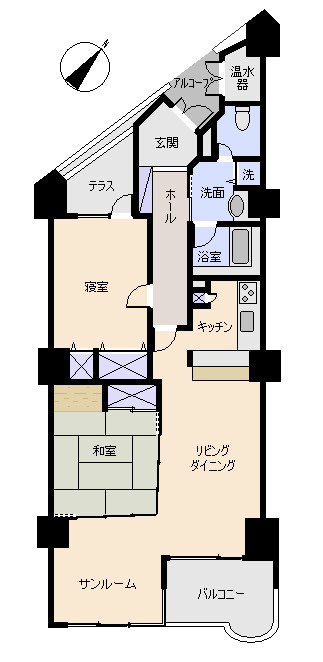 エリゼ熱川の間取り