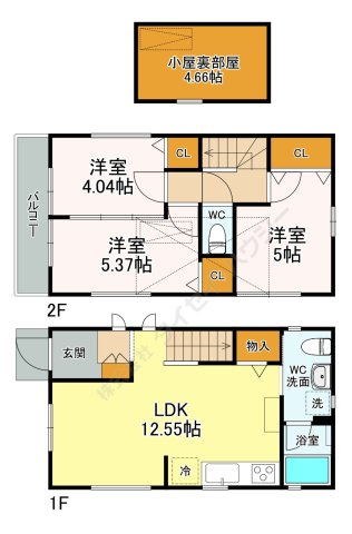 横川町houseの間取り