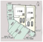 唐津市旭が丘　第１　2号棟の区画図|区画図