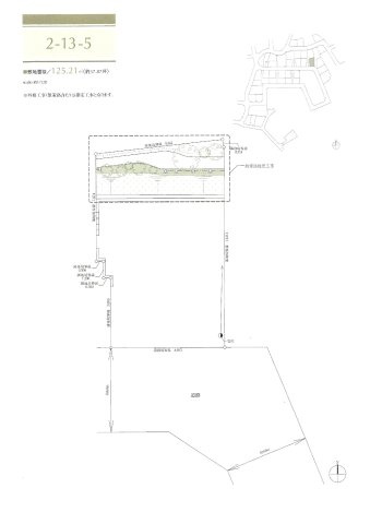 横浜市青葉区大場町土地　区画１の区画図