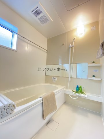 所沢市上新井5丁目・全1棟　新築一戸建　～全室南向き～の浴室|1坪サイズ・浴室乾燥機付ユニットバス